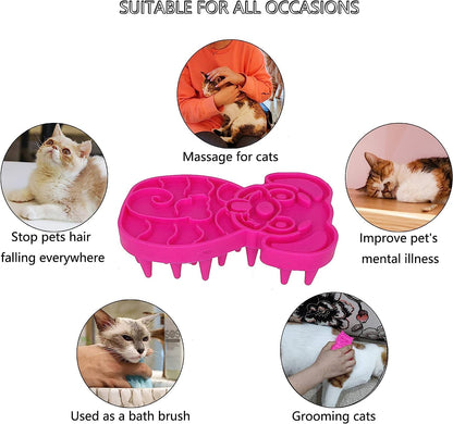 Silicone Pet Grooming Brush Pack