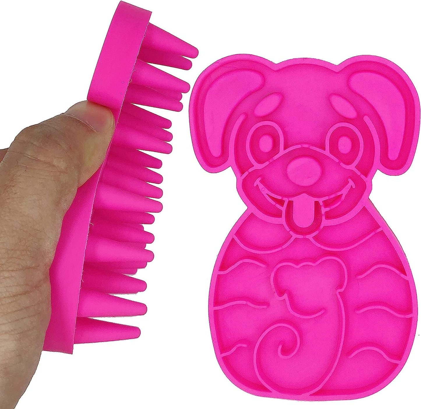 Silicone Pet Grooming Brush Pack