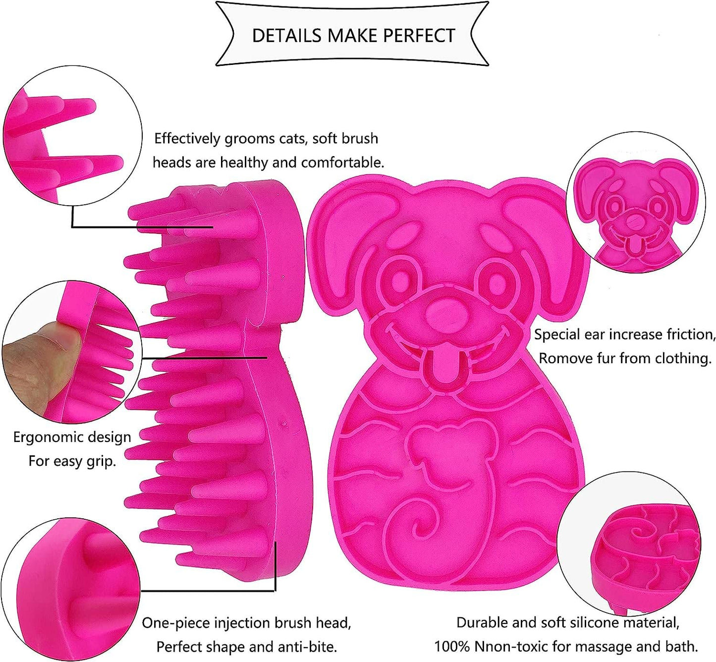 Silicone Pet Bath Massage Brush