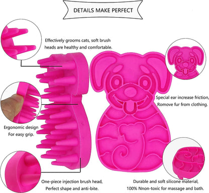 Silicone Pet Bath Massage Brush