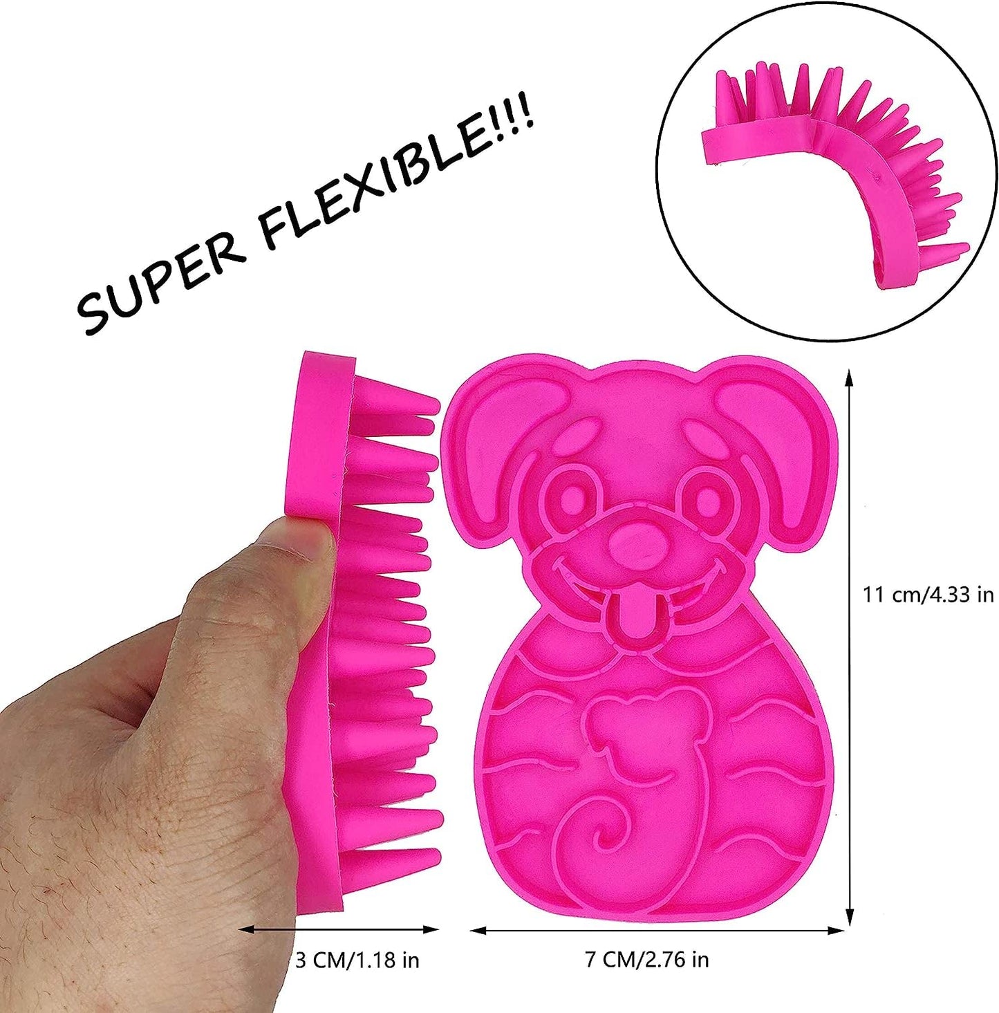 Silicone Pet Bath Massage Brush