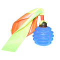 Squeaky Dog Toy TPR  Ball , Ribbon Tails