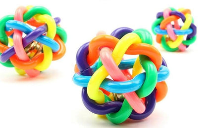 Dog Toy Rainbow Rubber Ball