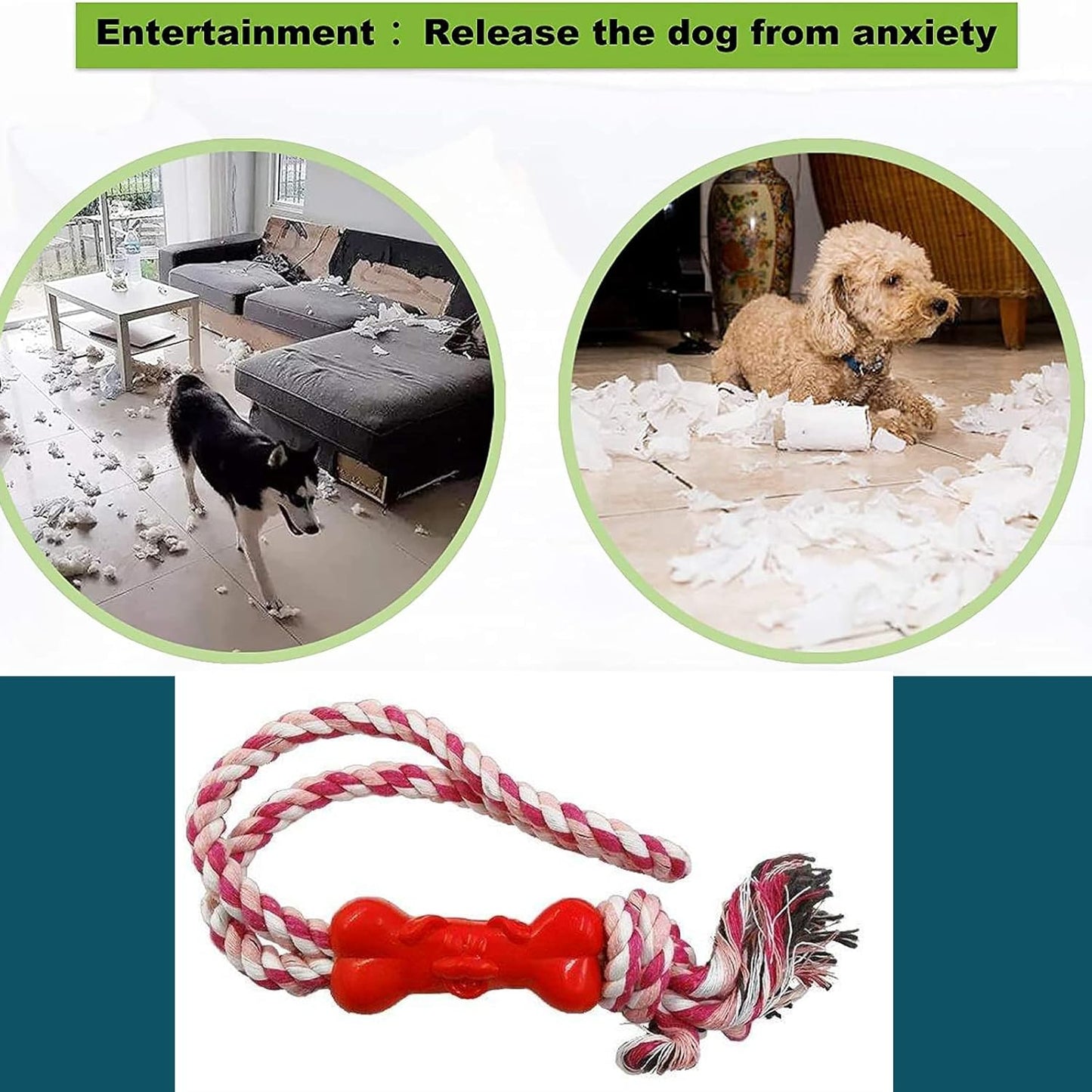 Strong Rope Ball Dog Toy