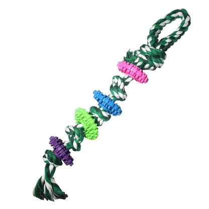 Pink Cotton Rope Puppy Toy
