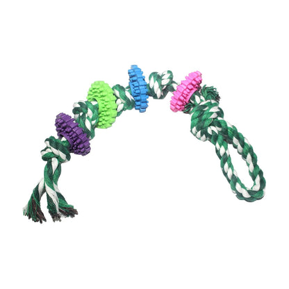 Pink Cotton Rope Puppy Toy