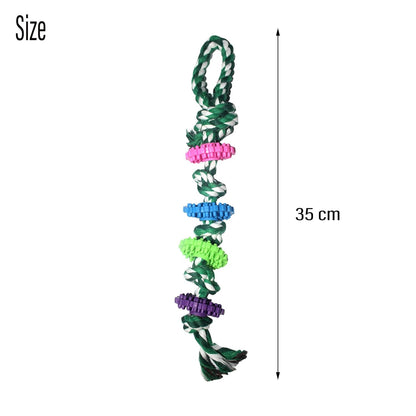 Green Cotton Rope Puppy Toy