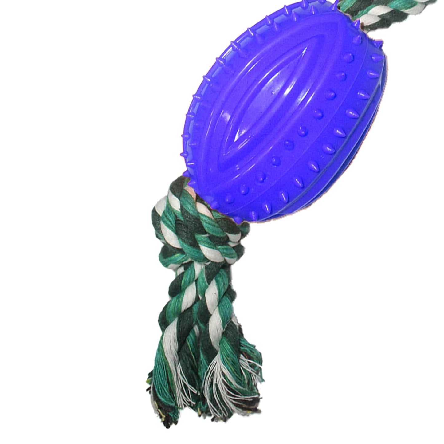 TPR Rugby Spike Rope Toy