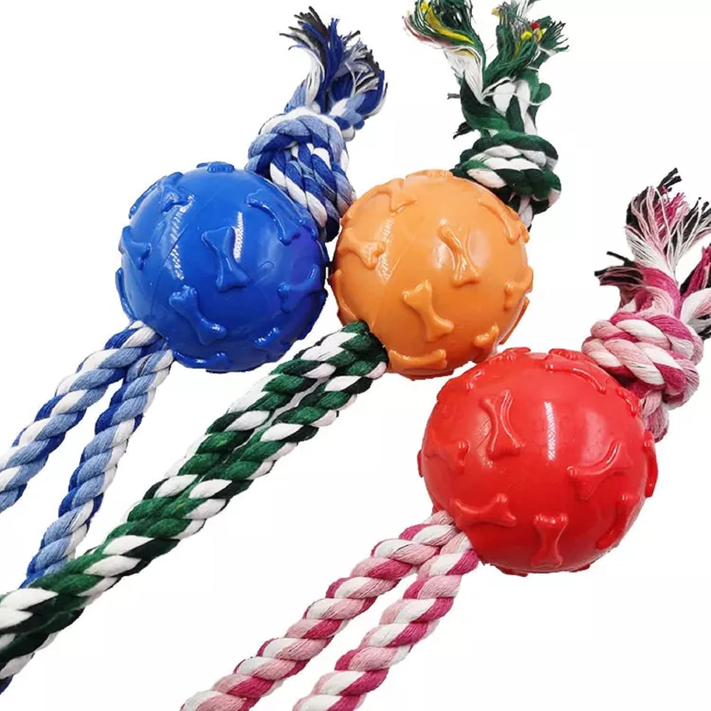 Reinforced Tug & Fetch Rope Ball