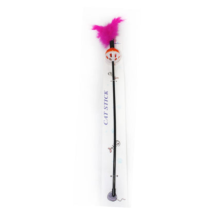 Feather Ball Teaser Cat Wand