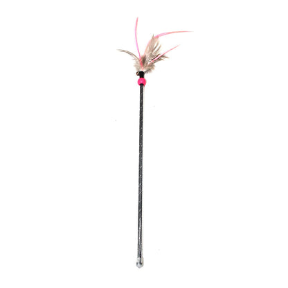 Retractable Feather Bell Cat Wand