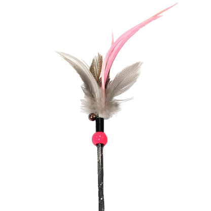 Retractable Feather Bell Cat Wand
