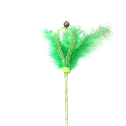 Feather Bell Interactive Cat Wand