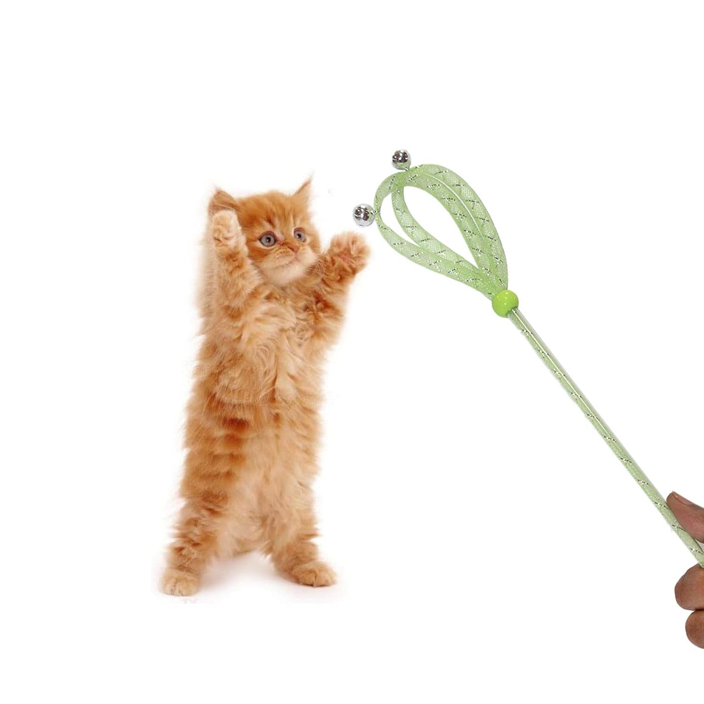 Green Spring Bell Cat Wand