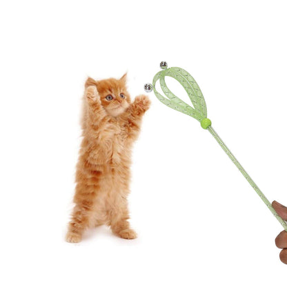 Green Spring Bell Cat Wand