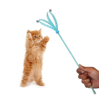 Colourfull Spring Bell Cat Wand