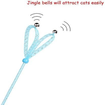 Colourfull Spring Bell Cat Wand