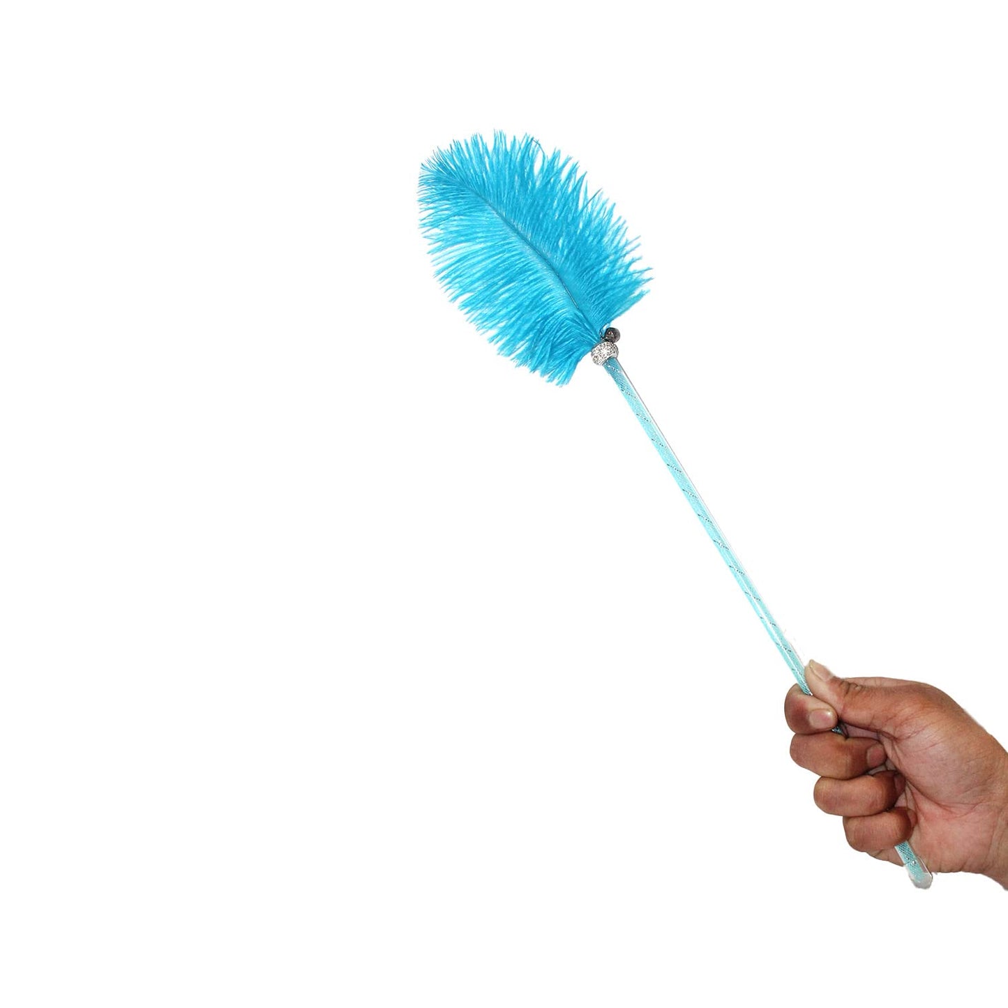 Thread Feather Worm Cat Wand
