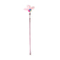 Pink Feather Bell Cat Wand