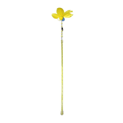 Feather Puff Stone Cat Wand