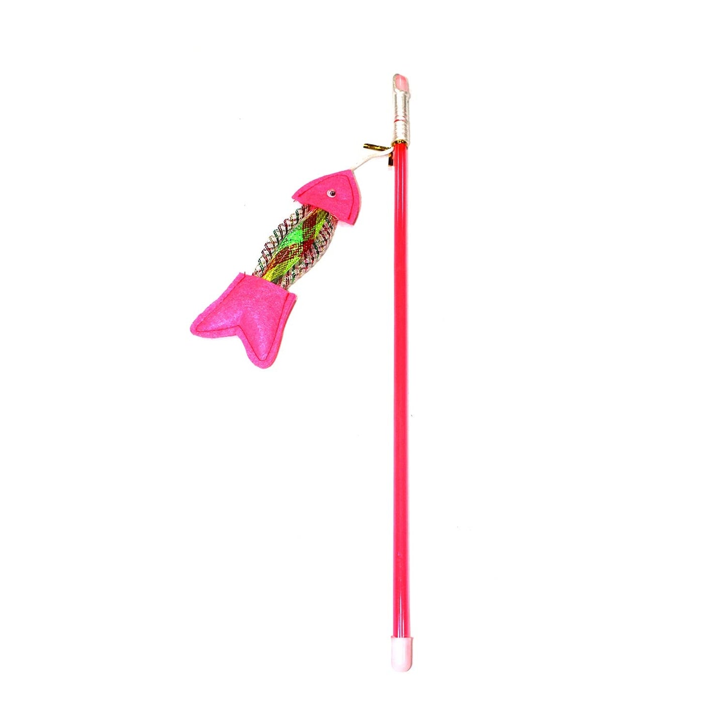 Nylon Fish Feather Cat Wand