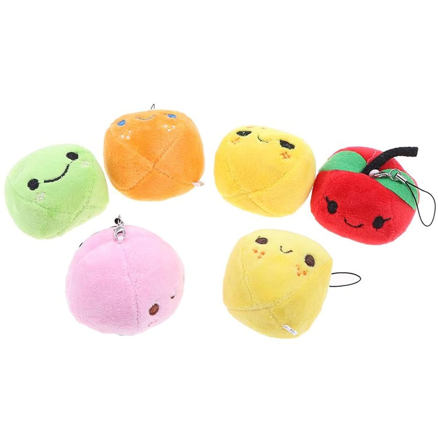 Mini Plush Fruit Cat Toys