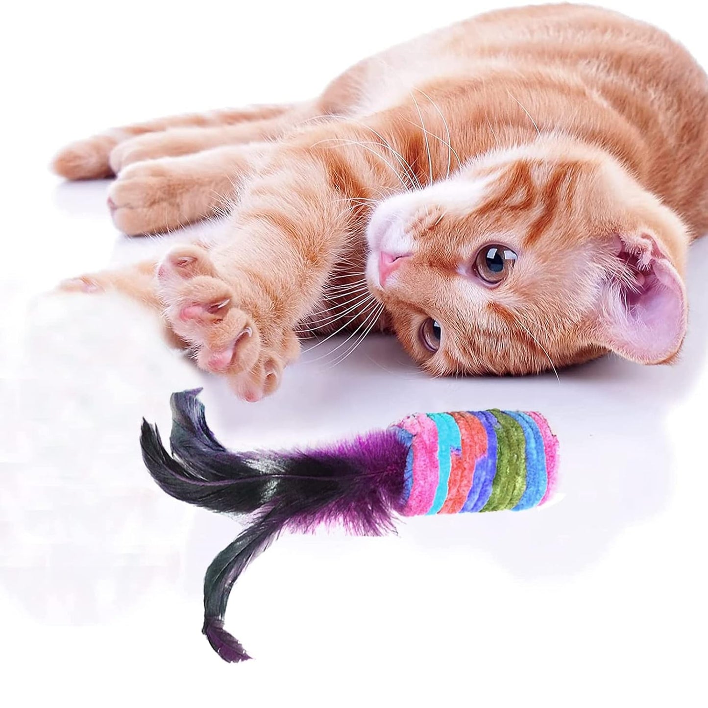 Cat Feather Toss Toys
