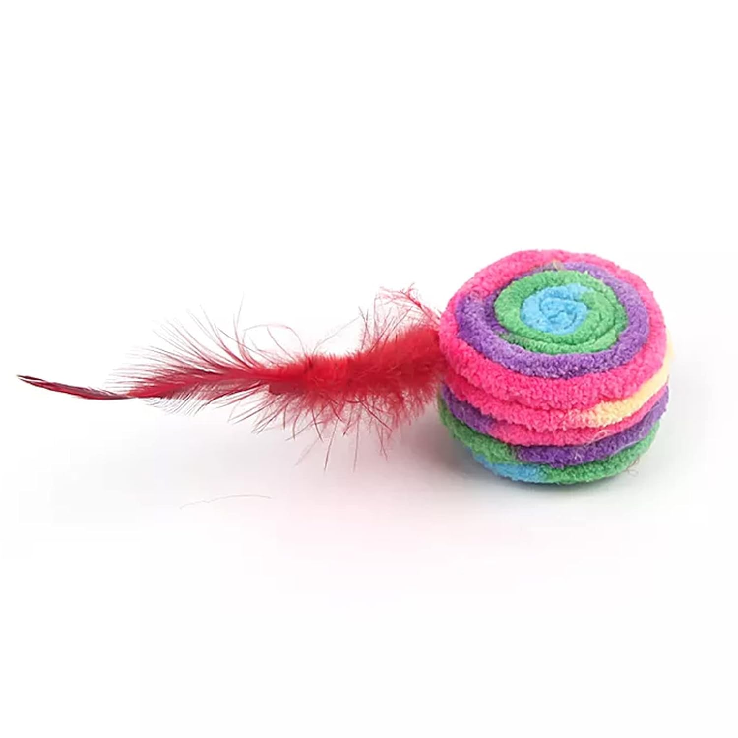 Rolling Feather Toy for kittens Cats