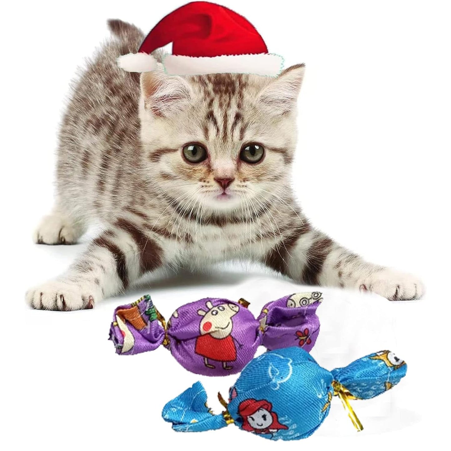 Colorful Candy Plush Cat Toys