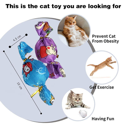Colorful Candy Plush Cat Toys