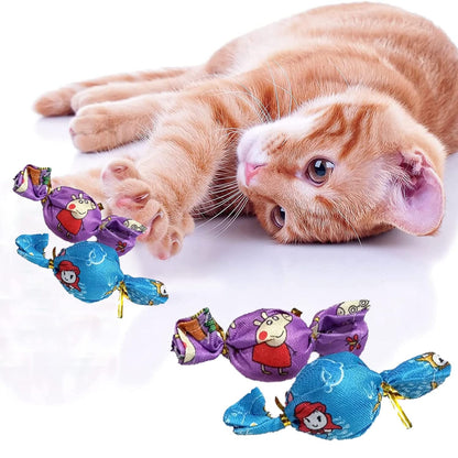 Colorful Candy Plush Cat Toys