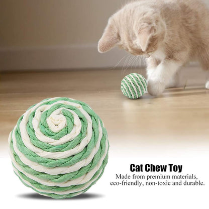 Sisal Rattle Cat Ball Toy
