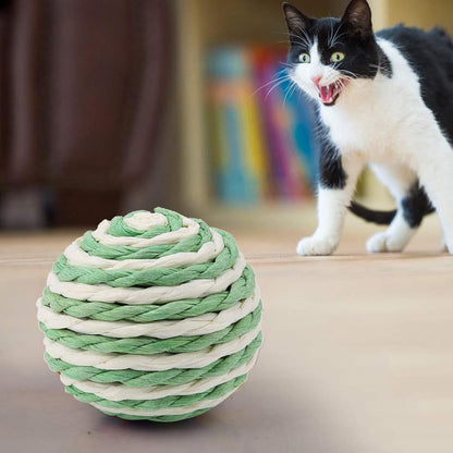 Sisal Rattle Cat Ball Toy