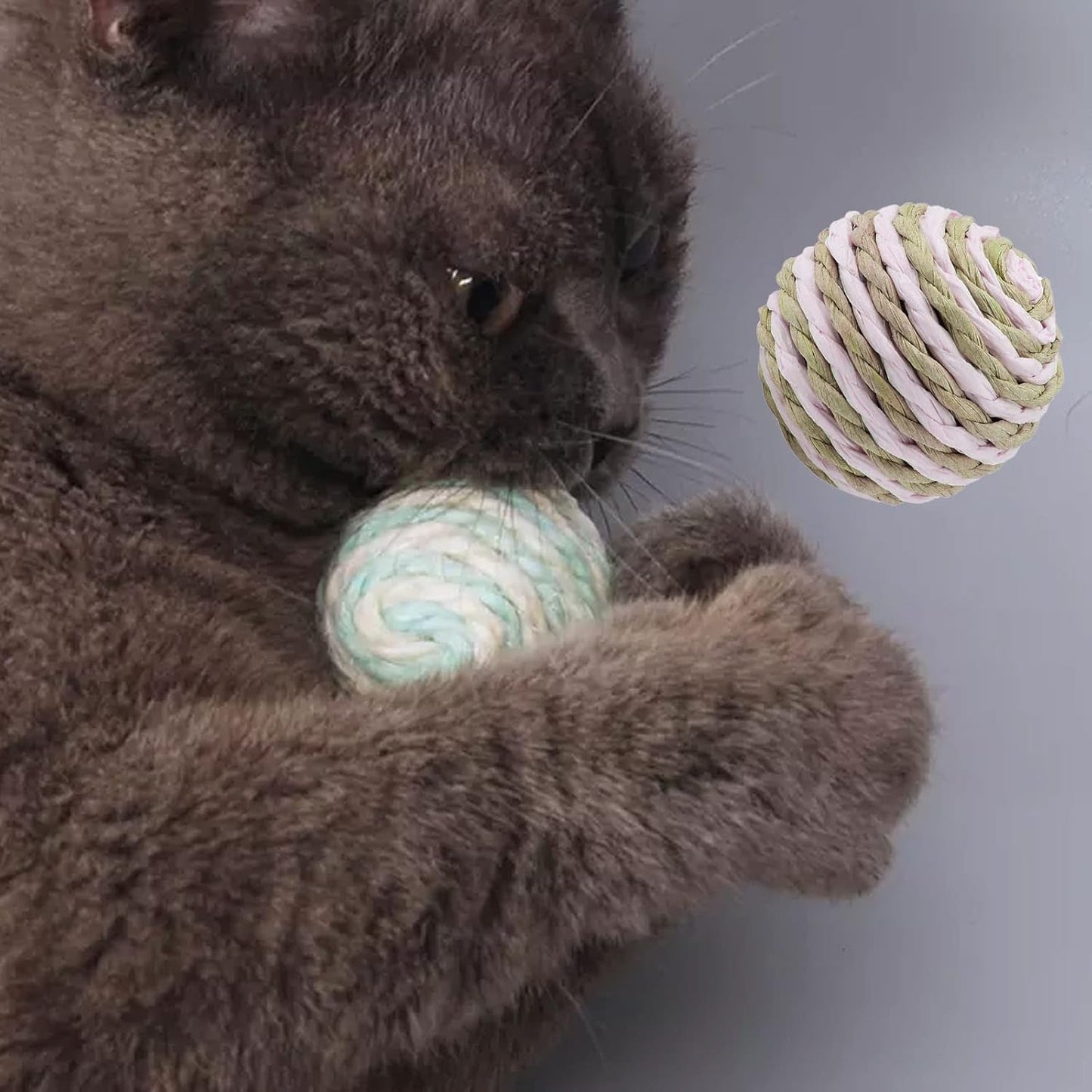 Sisal Rattle Cat Ball Toy