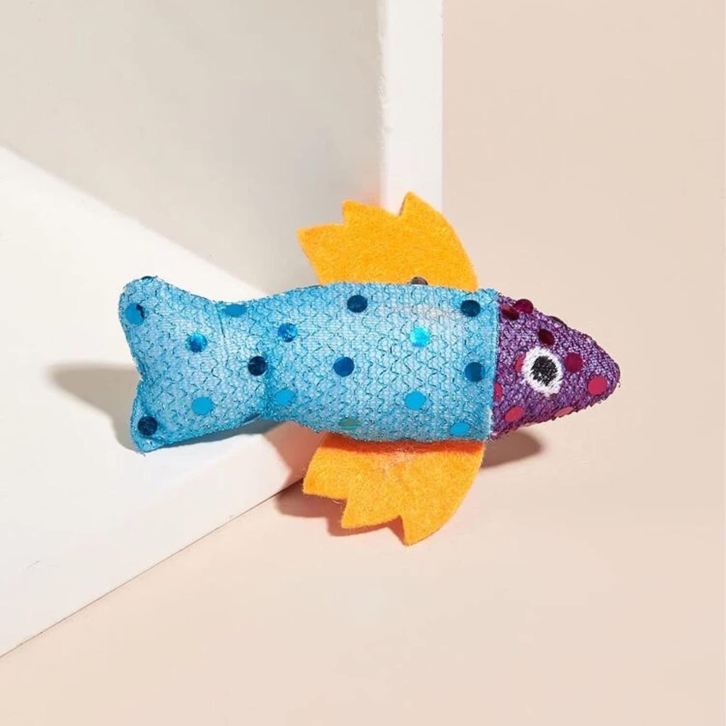 Plush Fish Cat Toy Set