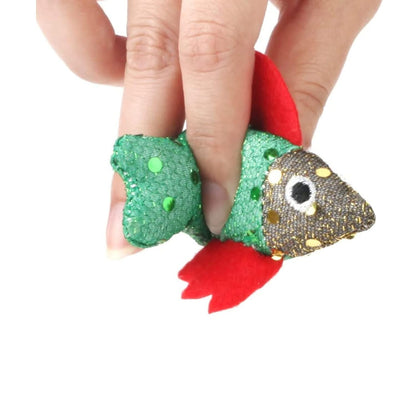 Plush Fish Cat Toy Set