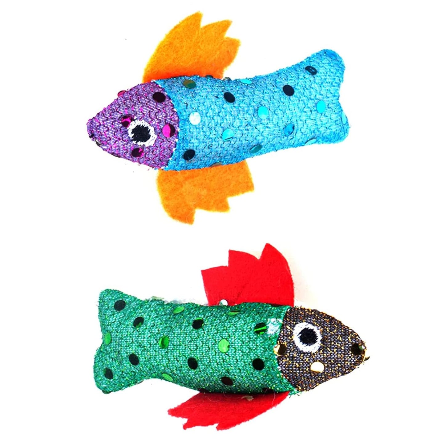 Plush Fish Cat Toy Set