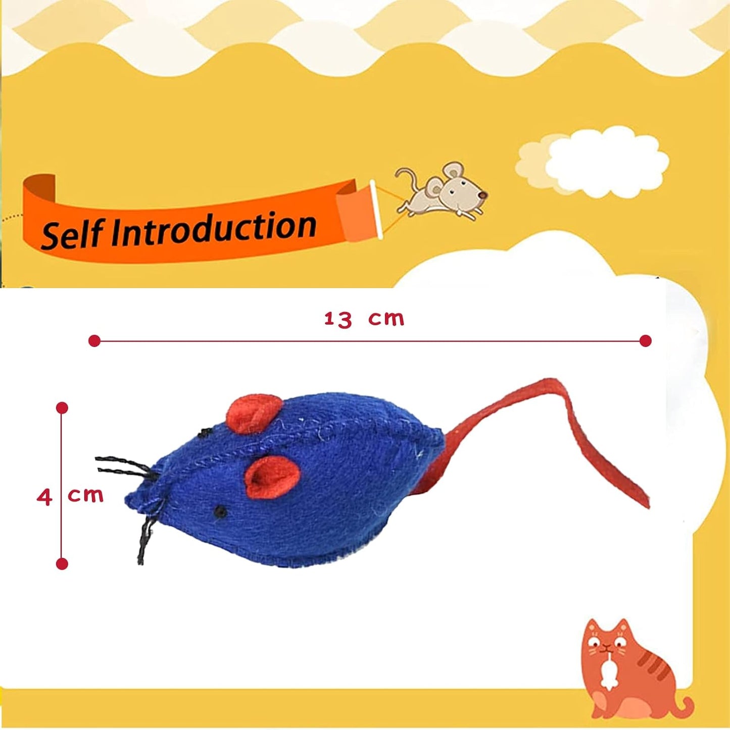 Fake Mouse Toy for cats-2pcs