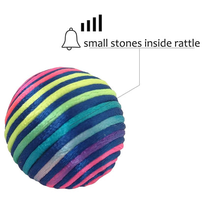 Mixed Foam Sisal Cat Balls Set