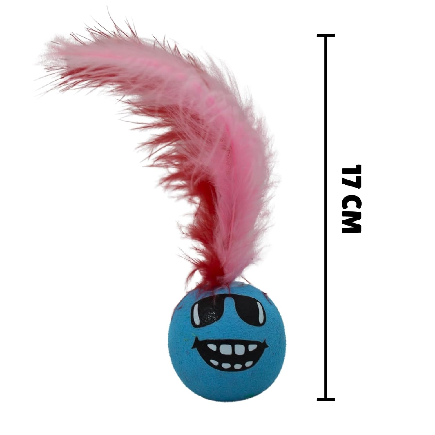 Colorful soft feather Ball toy for Cats