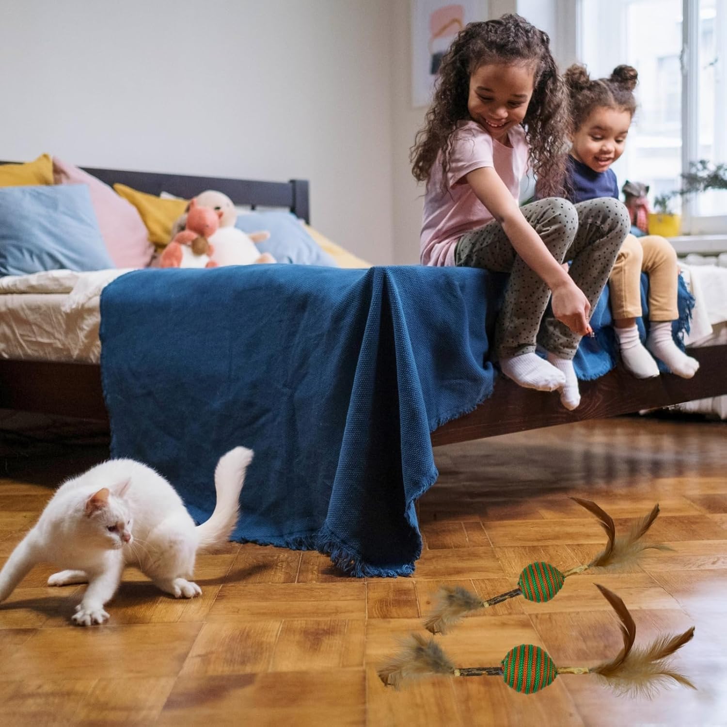 Soft Plush Furry Funny Cat Balls