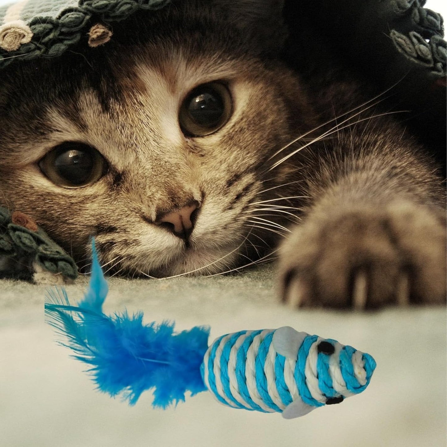 Sisal Rattle Mouse Cat Toy