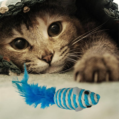 Sisal Rattle Mouse Cat Toy