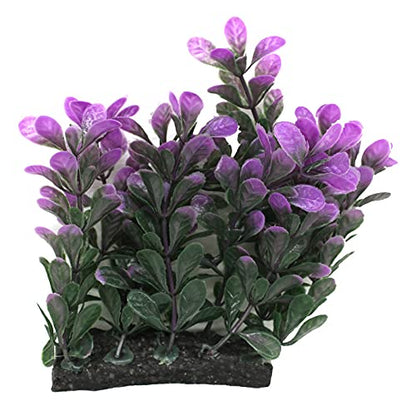 Green Purple Aquarium Grass Plant