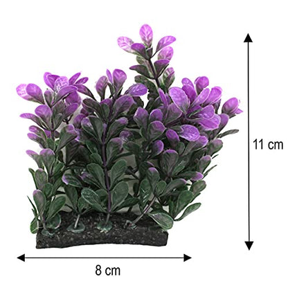 Green Purple Aquarium Grass Plant
