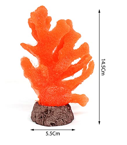 Glowing Artificial Coral Plant for Aquarium Decoration