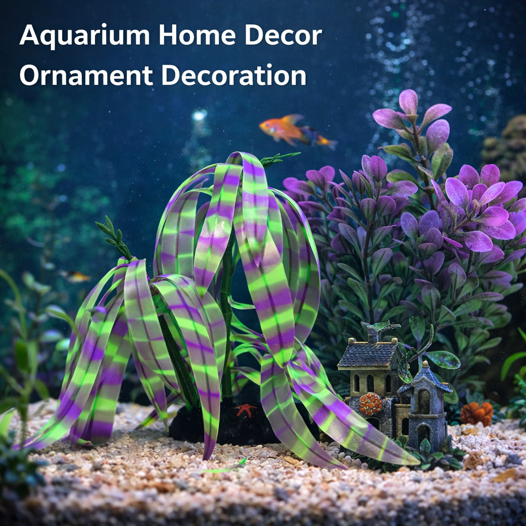 Glow Silicone Aquarium Plant Decor