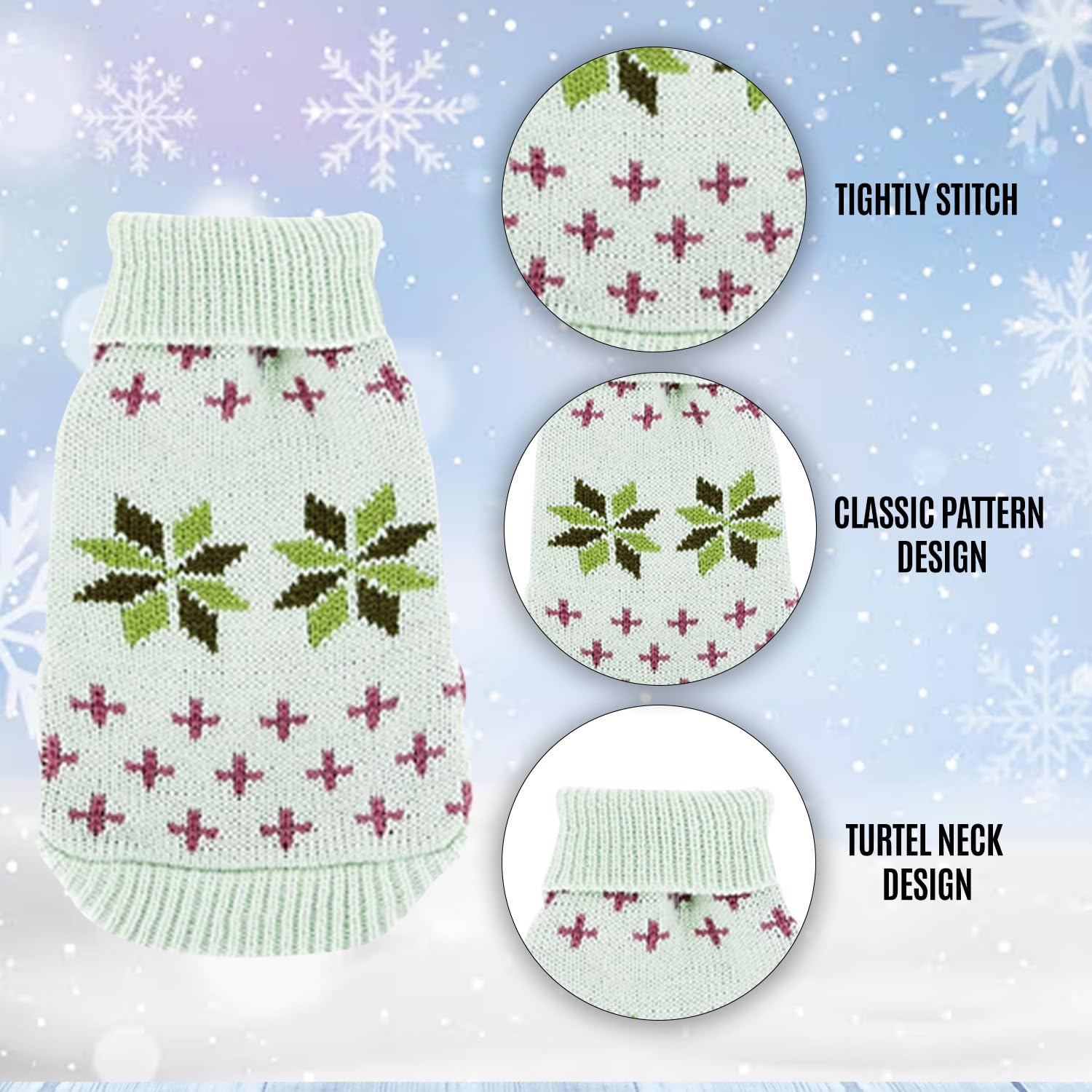 Winter Sweater for for Dogs & Cats