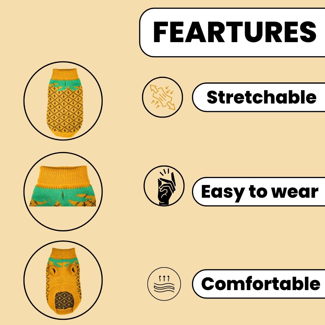 Turtleneck Dog Sweater - Winter Coat Apparel