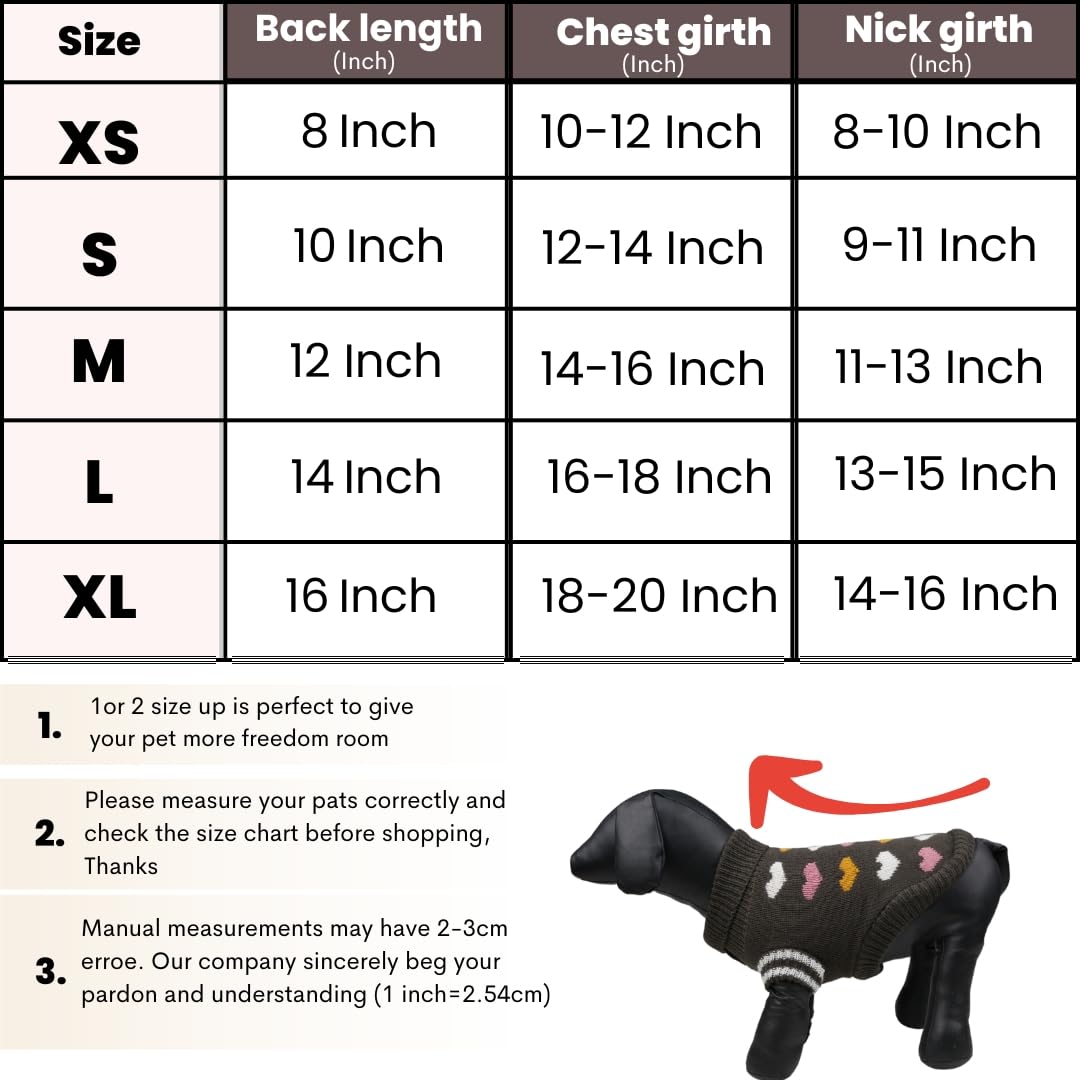 Winter Sweater for Small Size Pets